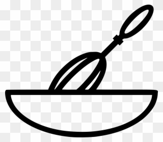Wisk Mixer Svg Png - Mixing Bowl Clipart Black And White Transparent Png