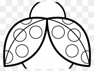 Symmetry Clipart Ladybug - Lady Bugs Black And White Clipart - Png Download