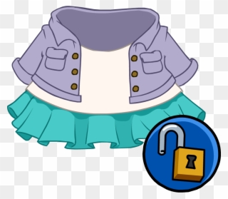 Summer Frills Outfit - Club Penguin Mp3000 Clipart