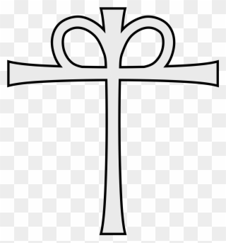 Open - Crown On A Cross Clipart