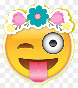 Emoji Emojistickers Flowercrown - Thank You For Coming Emoji Clipart