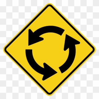 Circular Intersection Sign Clipart