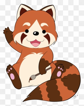Vector Doodle Animal - Cute Red Pandas Png Clipart