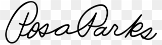 Open - Rosa Parks Signature Clipart