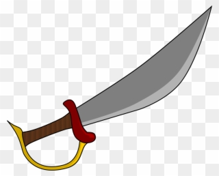 Knife Cutlass Sword Pirate Computer Icons - Cutlass Clipart - Png Download