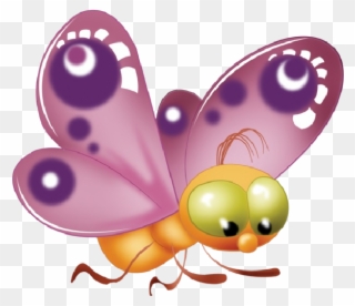 Butterfly Cartoon Clip Art Pictures All Are - Butterfly Cartoon Image Transparent Background - Png Download
