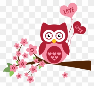 Owl Illustration, Cute Owl, Cute Drawings, Clip Art, - Owl Love Shower Curtain - Png Download