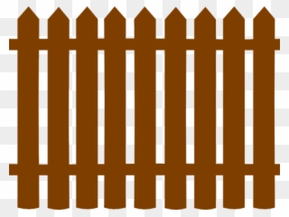 Gate Clipart Wooden Gate - Black Picket Fence Clipart - Png Download