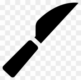 Blunt Knife Clipart Clipartxtras - Transparent Black Knife Clipart - Png Download
