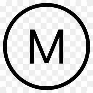 Circled M Icon - Xbox A Icon Clipart