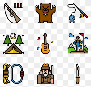 Icons Free Camping - Icon Clipart