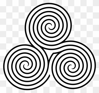 Triple Spiral Labyrinth Clip Art - Triple Spiral Labyrinth - Png Download