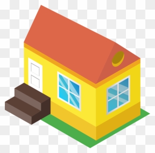 Isometric House Clip Art Library Library - Isometric House Png Transparent Png