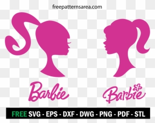 Clip Stock Silhouette Head Vector Logo - Printable Barbie Logo Head - Png Download