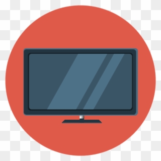 Led / Lcd Tv - Tv Vector Icon Png Clipart