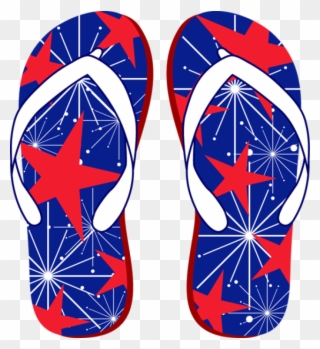 Firework Clipart 4th July - Flip Flop Clipart 4th Of July - Png Download