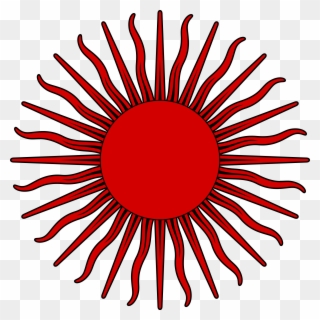 File Sun Symbol Red Wikimedia Commons Open - Sol De Mayo Bandera Argentina Clipart