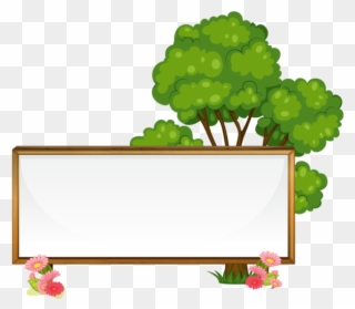 Labels, Signs, Pipes, Scrap - Tree In Cartoon Clipart