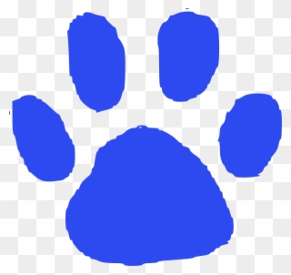 Feet Clipart Blue Foot - Logo Blue Animal Footprint - Png Download