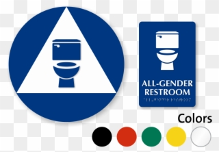 California All Neutral Restroom Door Wall Sign - Guide To Gender By Sam Killermann Clipart
