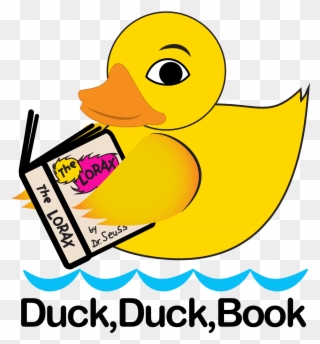 "duck, Duck, Book" Is Available On Mini Bookmarks - Duck Reading A Book Clipart