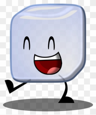 Ice Cube Clipart Cube Object - Cartoon Ice Cube Smiling - Png Download