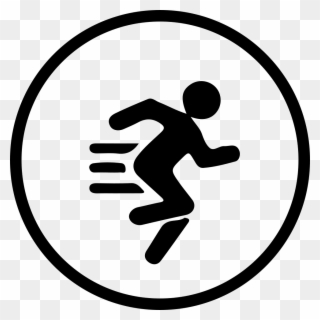 Run Png - Motion Detection Icon Png Clipart