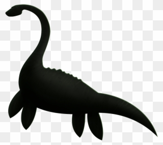 Sea Monster Clipart Transparent Background - Loch Ness Monster Silhouette - Png Download