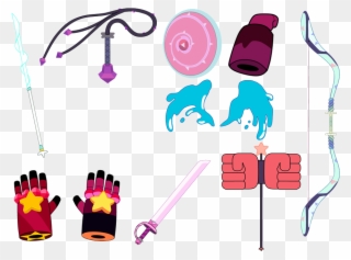 Gems Clipart Real Crystal - Steven Universe Gems Weapons - Png Download