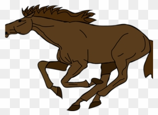 Horse Clipart Gallop - Horse Running Clipart - Png Download