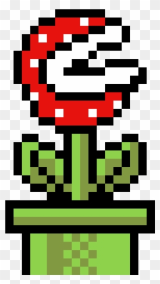 Mario Venus Fly Trap - Mario Piranha Plant Pixel Art Clipart