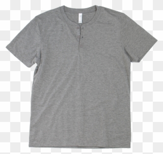 Bella Canvas 3125 Short Sleeve Tri Blend Henley - Shirt Clipart