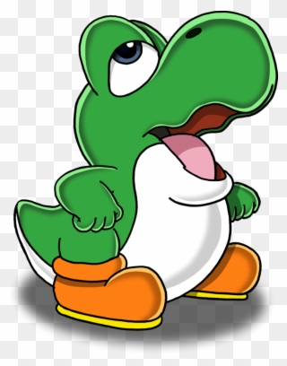 New Super Mario Bros - Baby Yoshi Coloring Pages Clipart