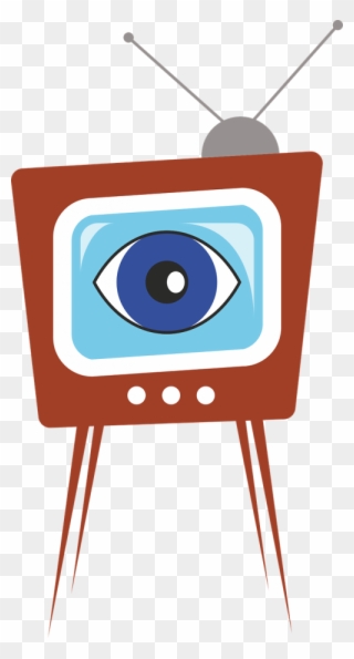 Watching - Television Clipart