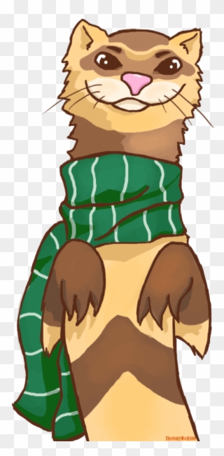 Ferret - Ferret In A Scarf Clipart