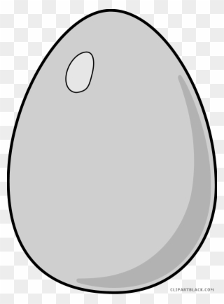 Dinosaur Egg Clipart - Egg Black And White - Png Download