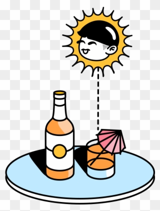 Relax While We Deliver Your Booze Directly To You Clipart