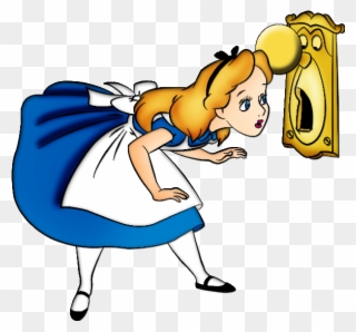 Alice In Wonderland Disney Clip Art Images Are Free - Alice In Wonderland Characters Door - Png Download