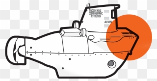 Alvin Submarine - Alvin Submarine Drawing Clipart