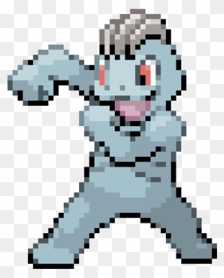 Machop - Pixel Art Pokemon Machop Clipart