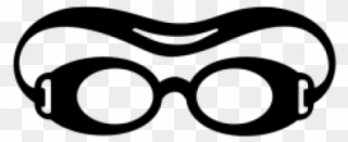 Swim Goggles Cliparts - Swim Goggles Clipart Black And White - Png Download