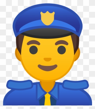 Clipart Kid Police Officer - Emoji Policia - Png Download