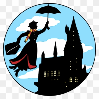 Movies, Personal Use, Mary Poppins Hogwarts V2 Alt - Illustration Clipart