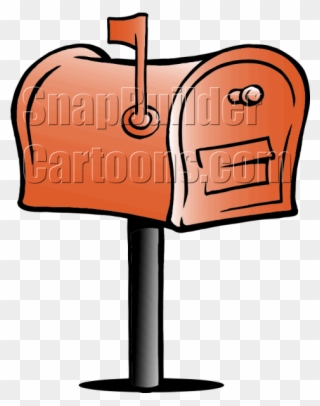 Mailbox Vector Up Flag - Letter Box Clipart