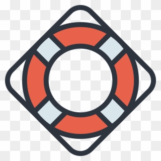 Safe Aquatics - Lifeguard Buoy Vector Clipart