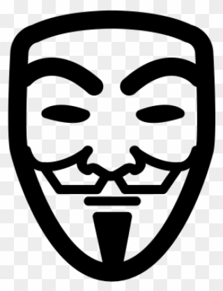 Guy Fawkes Mask Rubber Stamp - Avatar Anonymous Clipart