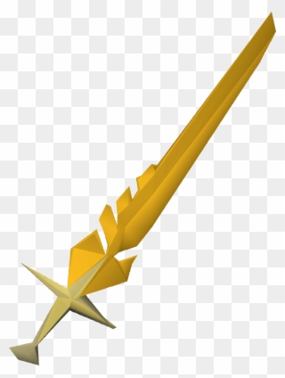 Saradomin's Blessed Sword Is A Two-handed Sword Which - Yellow Sword Clipart