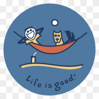 Life Is Good Clipart Hammock - Life Is Good. 4" Sticker - Grow - Png Download