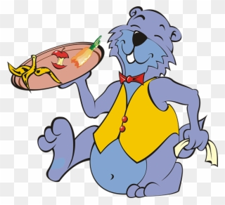Marmot, Mammal, Rodent, Blue, Violet, Nap, Ecology - Cartoon Clipart