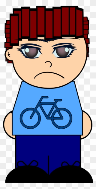 Clipart Boy Bored - Heart Bikes: 1" Pinback Button - Png Download